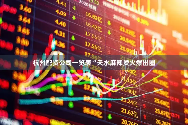 杭州配资公司一览表“天水麻辣烫火爆出圈