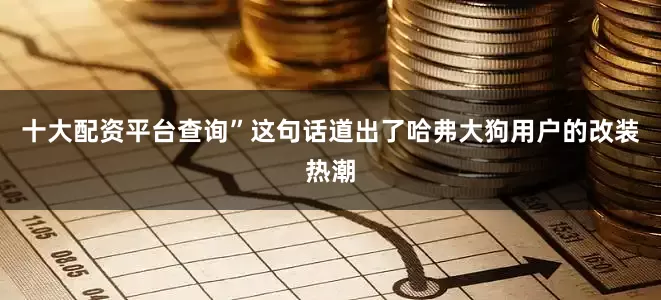 十大配资平台查询”这句话道出了哈弗大狗用户的改装热潮
