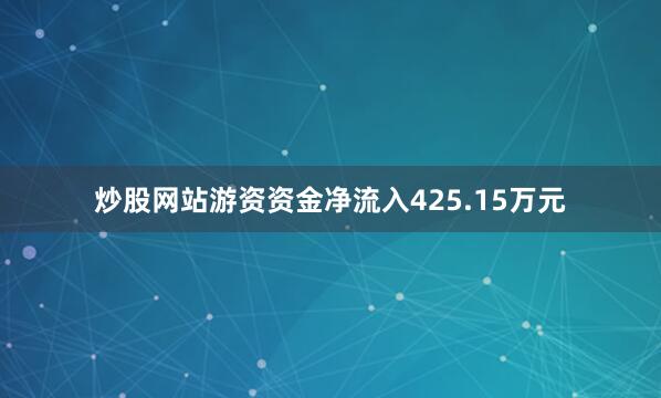 炒股网站游资资金净流入425.15万元